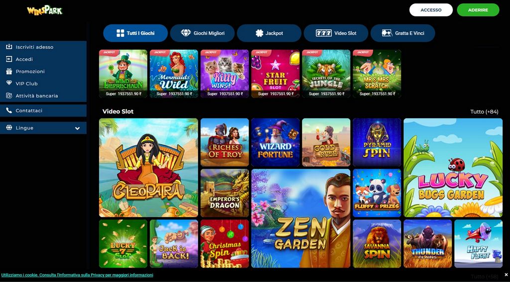 Classifica austriaca del casinò online Winspark 2025